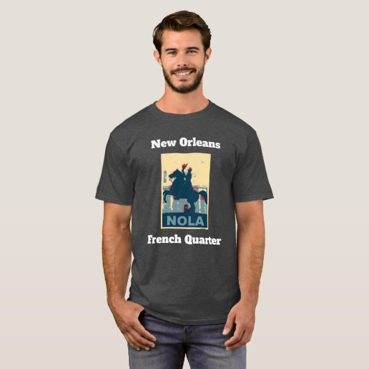 Frans Quarter Jackson Square Add Text T-shirt (Voorkant volledig)