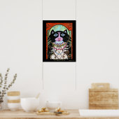 Frans Quarter Jazz Cat Poster (Keuken)