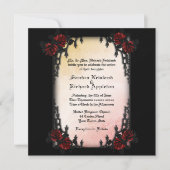 Frans Quarter Victoriaans/Gothic Theme Wedding Kaart (Voorkant)