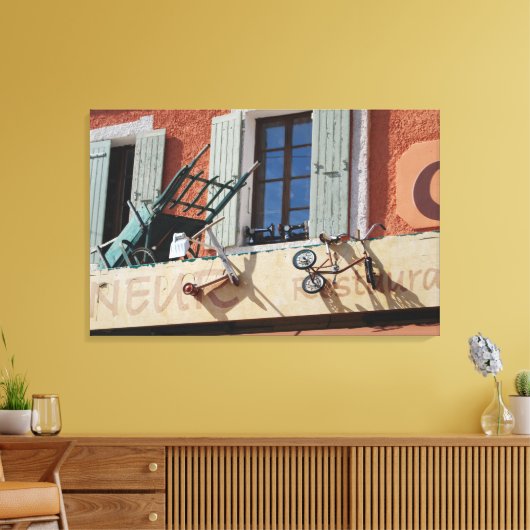 frans raam kunst canvas print (Insitu (Woonkamer))