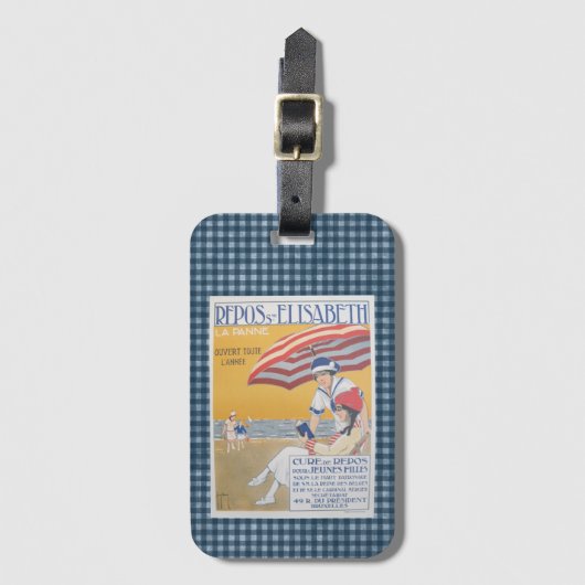  Frans reisbureau Bagagelabel (Voorkant (verticaal))