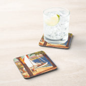 Frans reisbureau Cote D'Azur Bier Onderzetter (Rechterzijde)