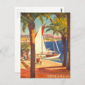  Frans reisbureau Cote D'Azur Briefkaart (Voorkant / Achterkant)