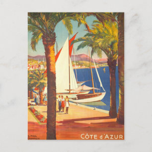 Frans reisbureau Cote D'Azur Briefkaart