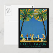  Frans reisbureau Cote D'Azur Briefkaart (Voorkant / Achterkant)