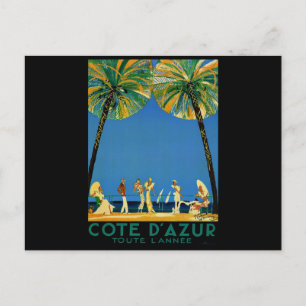  Frans reisbureau Cote D'Azur Briefkaart