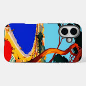 Frans reisbureau Cote D'Azur Case-Mate iPhone Case (Achterkant (horizontaal))