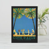 Frans reisbureau Cote D'Azur Feestdagenkaart (Staand voorkant)