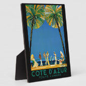  Frans reisbureau Cote D'Azur Fotoplaat (Zijkant)