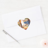  Frans reisbureau Cote D'Azur Hart Sticker (Envelop)