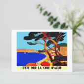  Frans reisbureau Cote D'Azur Kaart (Staand voorkant)