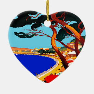  Frans reisbureau Cote D'Azur Keramisch Ornament