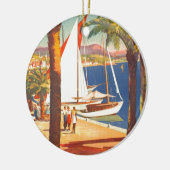  Frans reisbureau Cote D'Azur Keramisch Ornament (Links)