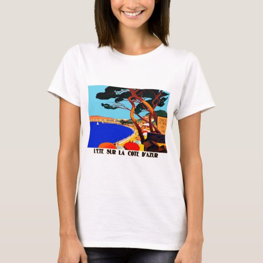 Frans reisbureau Cote D'Azur T-shirt (Voorkant)