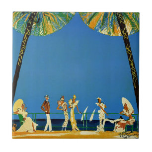  Frans reisbureau Cote D'Azur Tegeltje