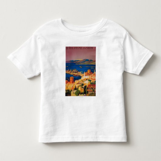 Frans reisposter, Toerisme in Syrië Kinder Shirts (Voorkant)
