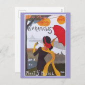  Frans reisvisum 1910 Feestdagenkaart (Voorkant / Achterkant)