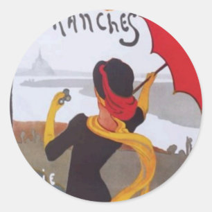  Frans reisvisum 1910 Ronde Sticker