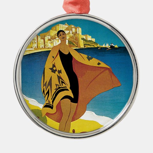 Frans Reizen Metalen Ornament (Voorkant)