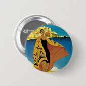  Frans Reizen Ronde Button 5,7 Cm (Voorkant /achterkant)