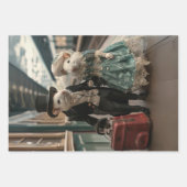  Frans Reizende Muizen Decoupage Inpakpapier Vel (Voorkant)