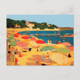 Frans Riviera Beach Briefkaart