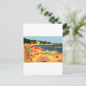 Frans Riviera Beach Briefkaart (Staand voorkant)