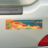  Frans Riviera Beach Bumpersticker (Op auto)
