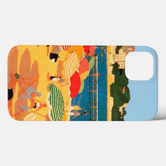  Frans Riviera Beach Case-Mate iPhone Case (Achterkant (horizontaal))