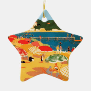  Frans Riviera Beach Keramisch Ornament