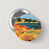  Frans Riviera Beach Ronde Button 5,7 Cm (Voorkant /achterkant)