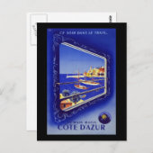 Frans Riviera Cote D'Azur Briefkaart (Voorkant / Achterkant)