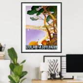 Frans Riviera, Frankrijk - Poster (Thuiskantoor)