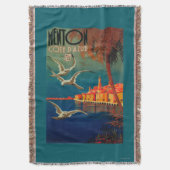 Frans Riviera Travel poster # 1 Deken (Voorkant Verticaal)