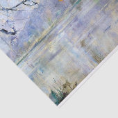 Frans rivierlandschap door Julia Beck Tissuepapier (Detail)