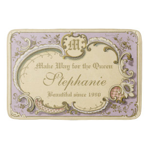 Frans Rococo Boudoir Elegant Lijst Gold Lila Badmat