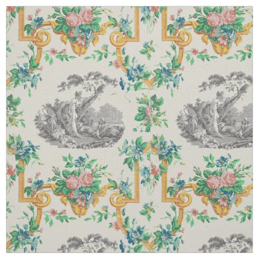 Frans Rococo François Boucher Vignet Pattern Stof (Swatch)