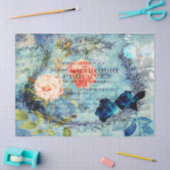  Frans Roos Blauw dekletpapier Tissuepapier (Craft)