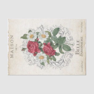 Frans Roos Bloemtuin  Lijst Decoupage Tissuepapier