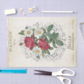 Frans Roos Bloemtuin  Lijst Decoupage Tissuepapier (Craft)