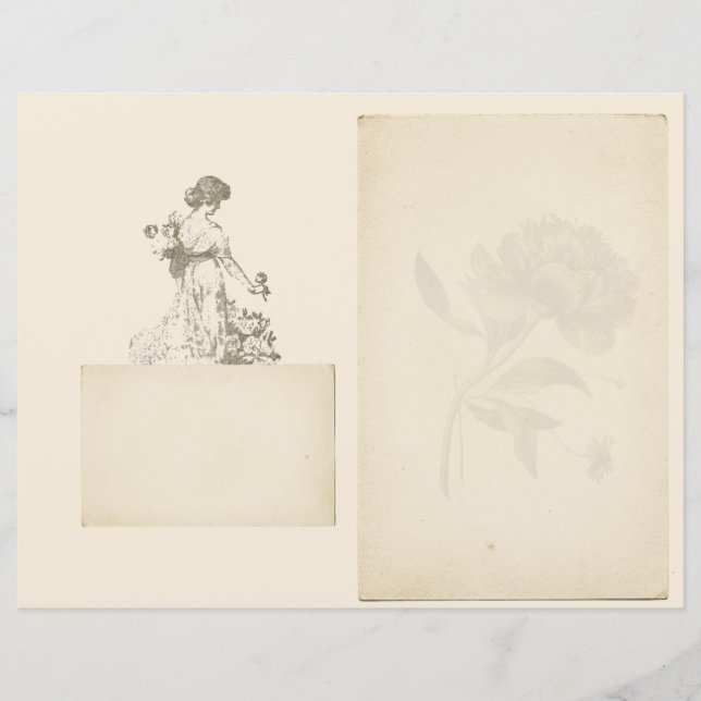  Frans Roos Woman Scrapbook Journal Page (Voorkant)