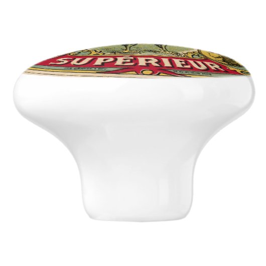  Frans Rooster Boerderij en Cheese Drawer Pull Keramische Knop (Zijkant)