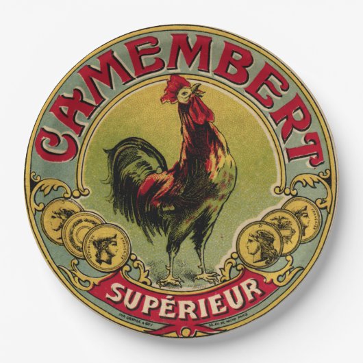  Frans Rooster-Boerderij & Kaas-picknicks Bord (Voorkant)