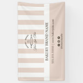  Frans Roze Bakkerij Logo Event Display Spandoek (Verticaal)