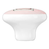 Frans roze parfumflesje Chic Monogram persoonlijk Keramische Knop (Zijkant)