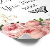  Frans roze rozen valpanty Shower Game Poster (Hoek)