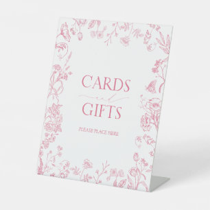 Frans Roze Victoriaans Vrijgezellenfeest Cadeau Reclamebord Met Voetstuk