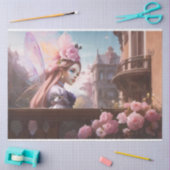 Frans Roze Waterverf Flower Fairy Tissuepapier (Craft)