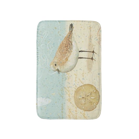 Frans Sand Piper Badmat (Voorkant Verticaal)