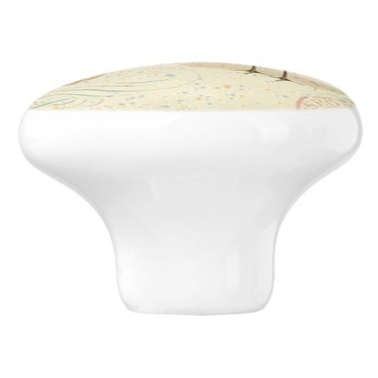 Frans Sand Piper Keramische Knop (Zijkant)